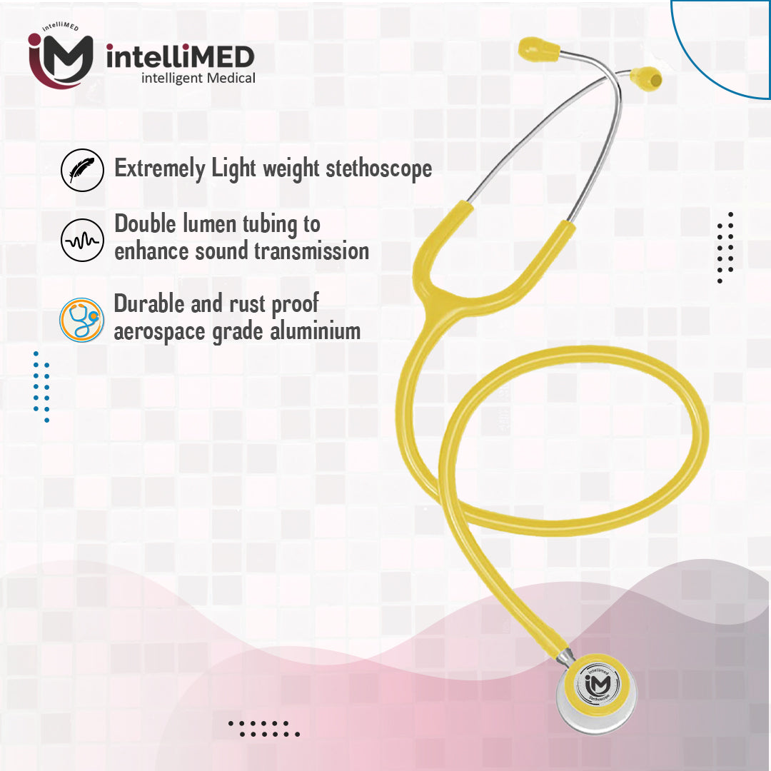 intelliMED Evolv Duo Stethoscope, Featherweight Stethoscope with Dynamic Acoustic Response, 1 Year Warranty