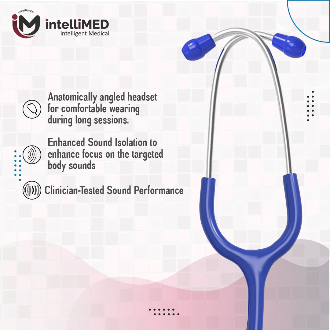 intelliMED Evolv Duo Stethoscope, Featherweight Stethoscope with Dynamic Acoustic Response, 1 Year Warranty