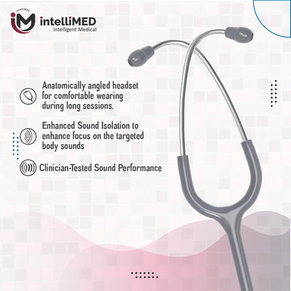 intelliMED Evolv Duo Stethoscope, Featherweight Stethoscope with Dynamic Acoustic Response, 1 Year Warranty