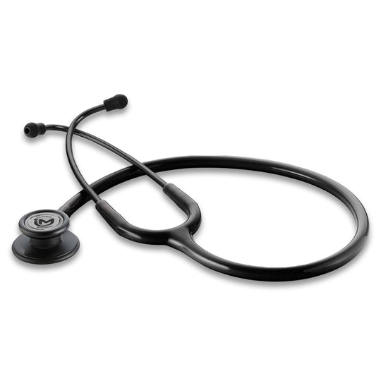 intelliMED Evolv Duo Matte Black Finish Stethoscope, Featherweight Stethoscope with Dynamic Acoustic Response, 1 Year Warranty